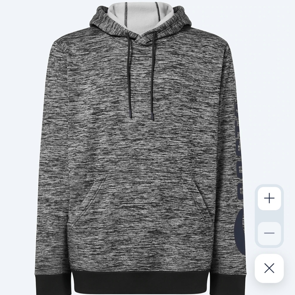 Costa Heathered Gray Hoodie with Logo